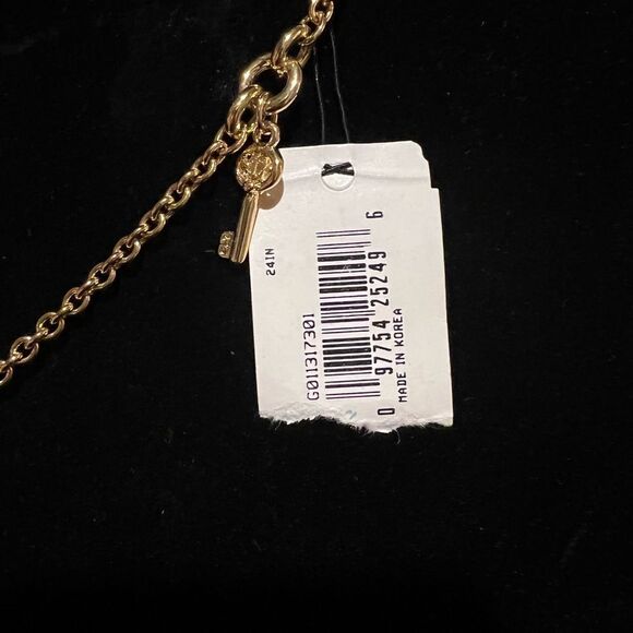 🆕 Rare Givenchy Gold Plated Necklace padlocks charms Vintage 80s - Picture 6 of 8